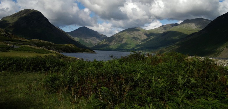 Scafell Pike jezerni oblast anglie